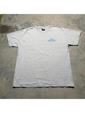 Vintage Y2K UNC Tar Heels Basketball Graphic T Shirt Gray Large